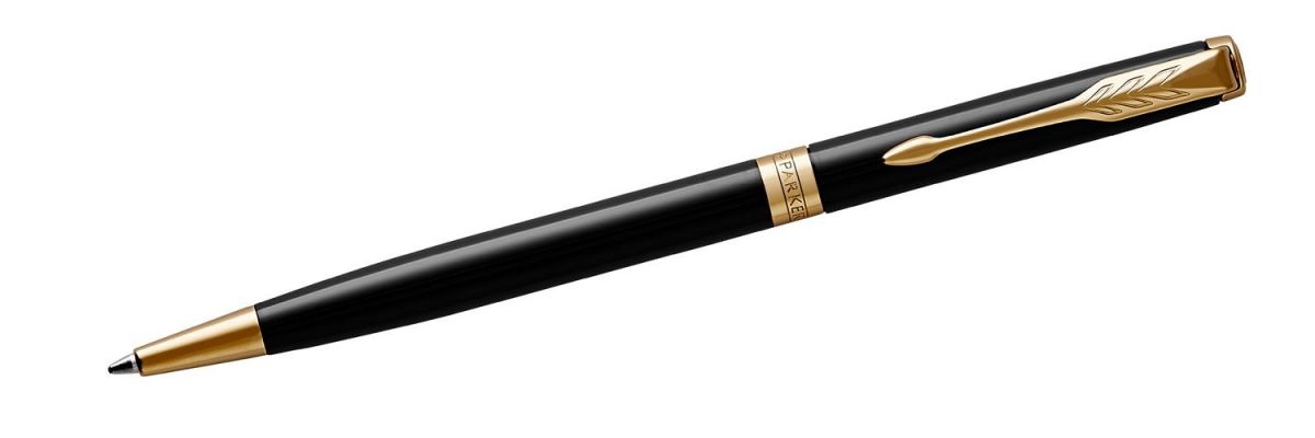 Długopis Parker Sonnet Black Lacquer GT Slim